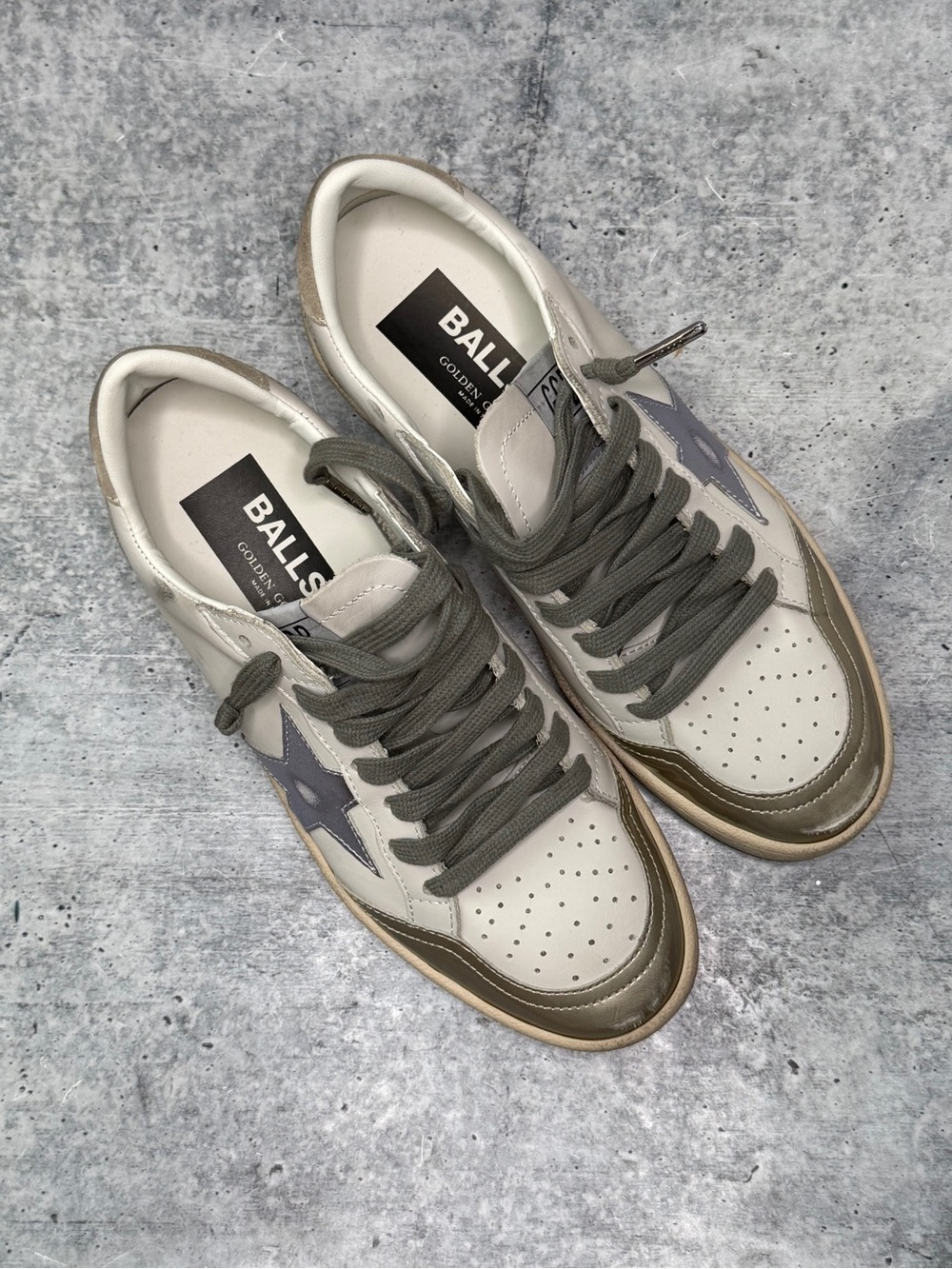 Golden Goose Ball Star Sneakers Milk/Taupe/Beige 36 - Picture 2 of 8